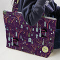 Nostalgic 80s 90s Spooky Scene Large Tote Bag
