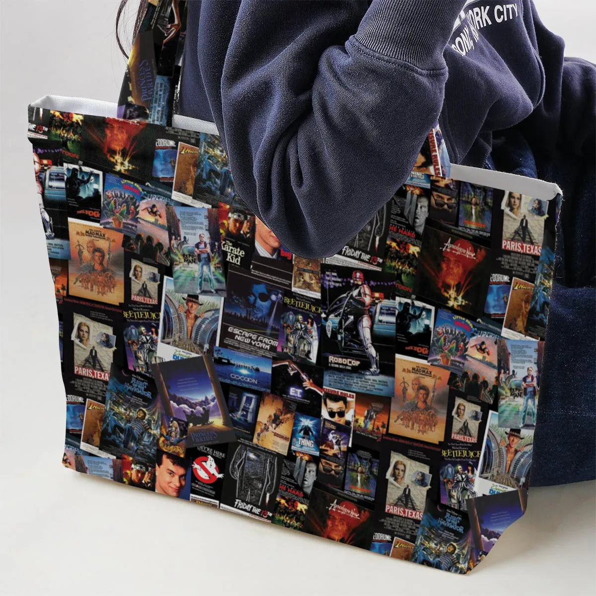 1980s Movie Large Tote Bag