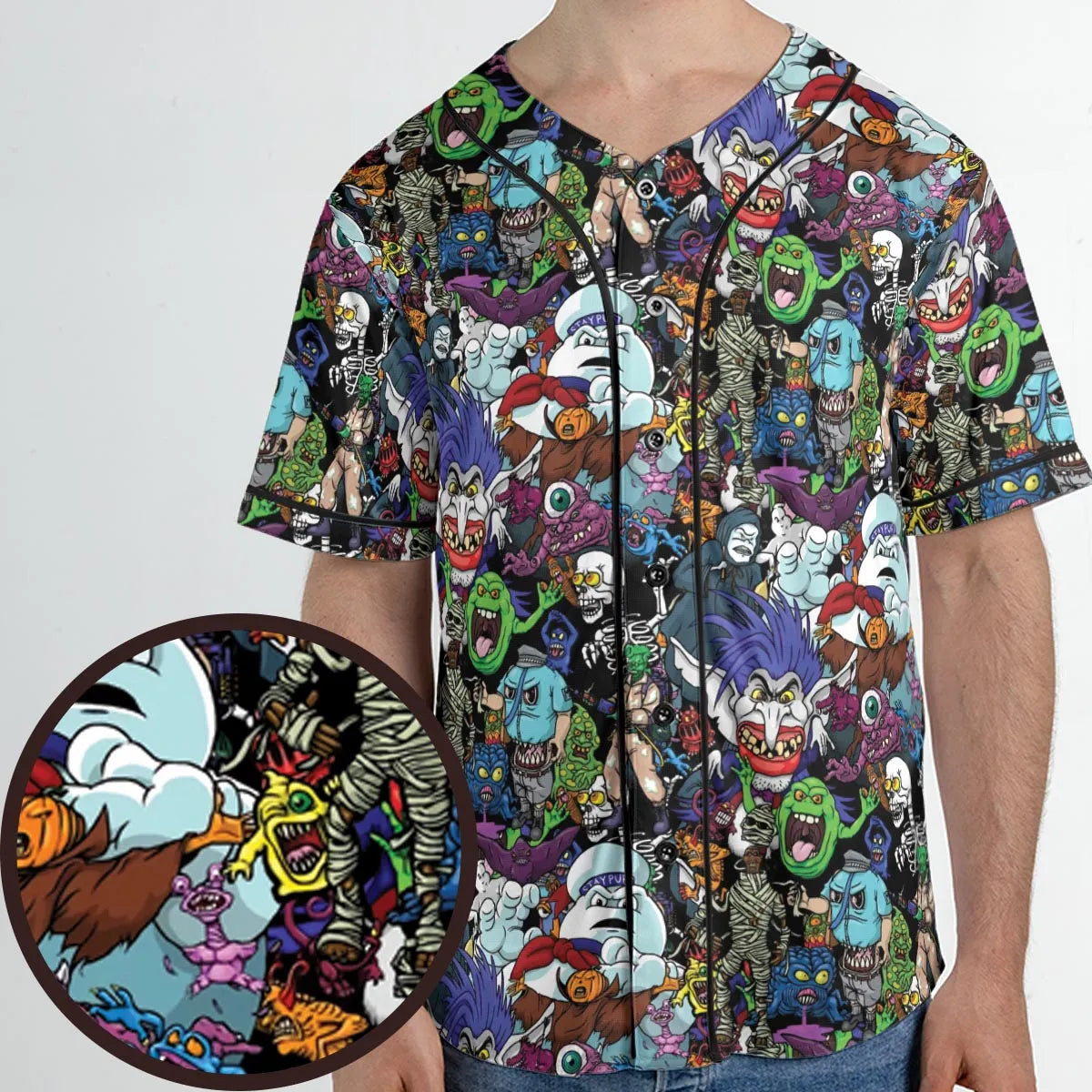 I Ain't Afraid Of No Ghosts Unisex Baseball Jersey