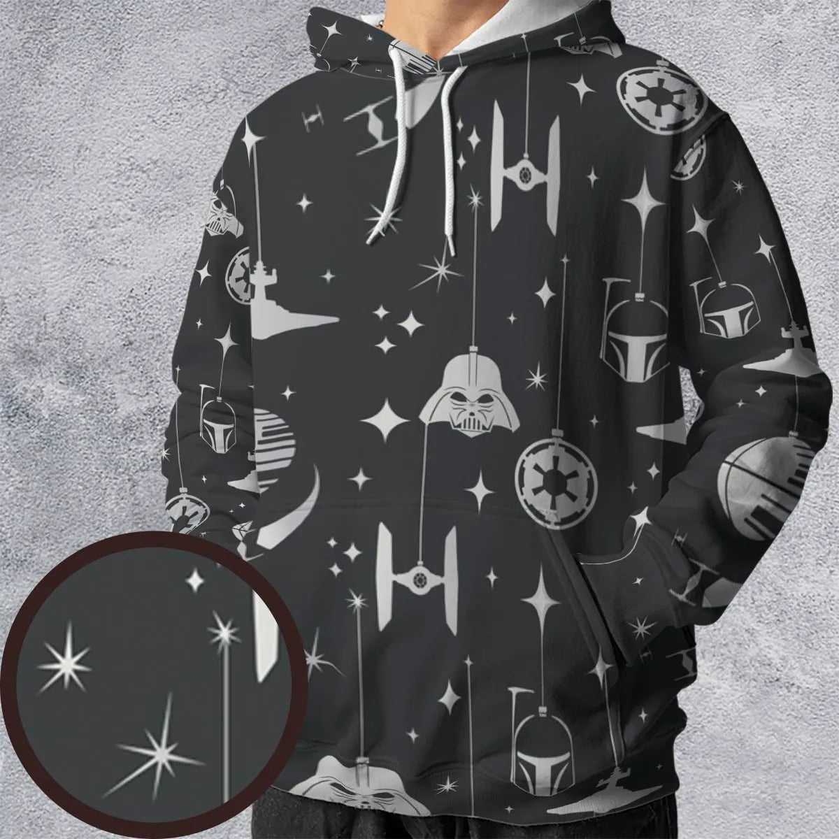 Dark Side Holiday Star Wars All-over Print Hoodie