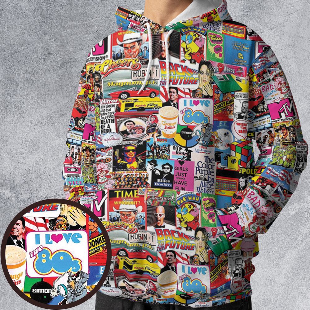 All-over Print Hoodie - BG4LSLQU -  - 1