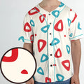 Togepi Pattern Pokemon Unisex Baseball Jersey