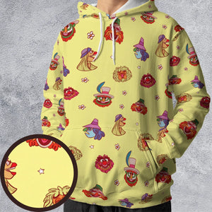 The Electric Mayhem Characters The Muppet Show All-over Print Hoodie