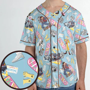 Marty McFly Dr. Emmett Brown Back To The Future Unisex Baseball Jersey
