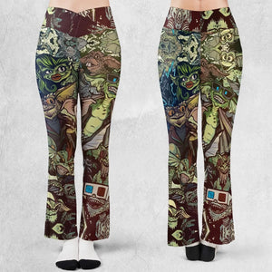 Tropical Gremlins Flare Leggings