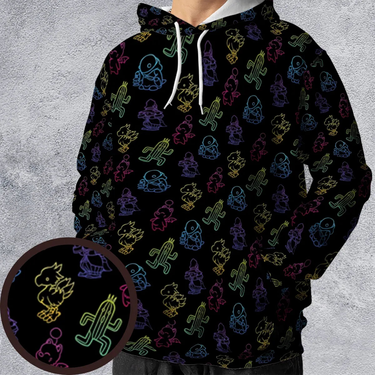 From Chocobos To Cactuars Final Fantasy All-over Print Hoodie