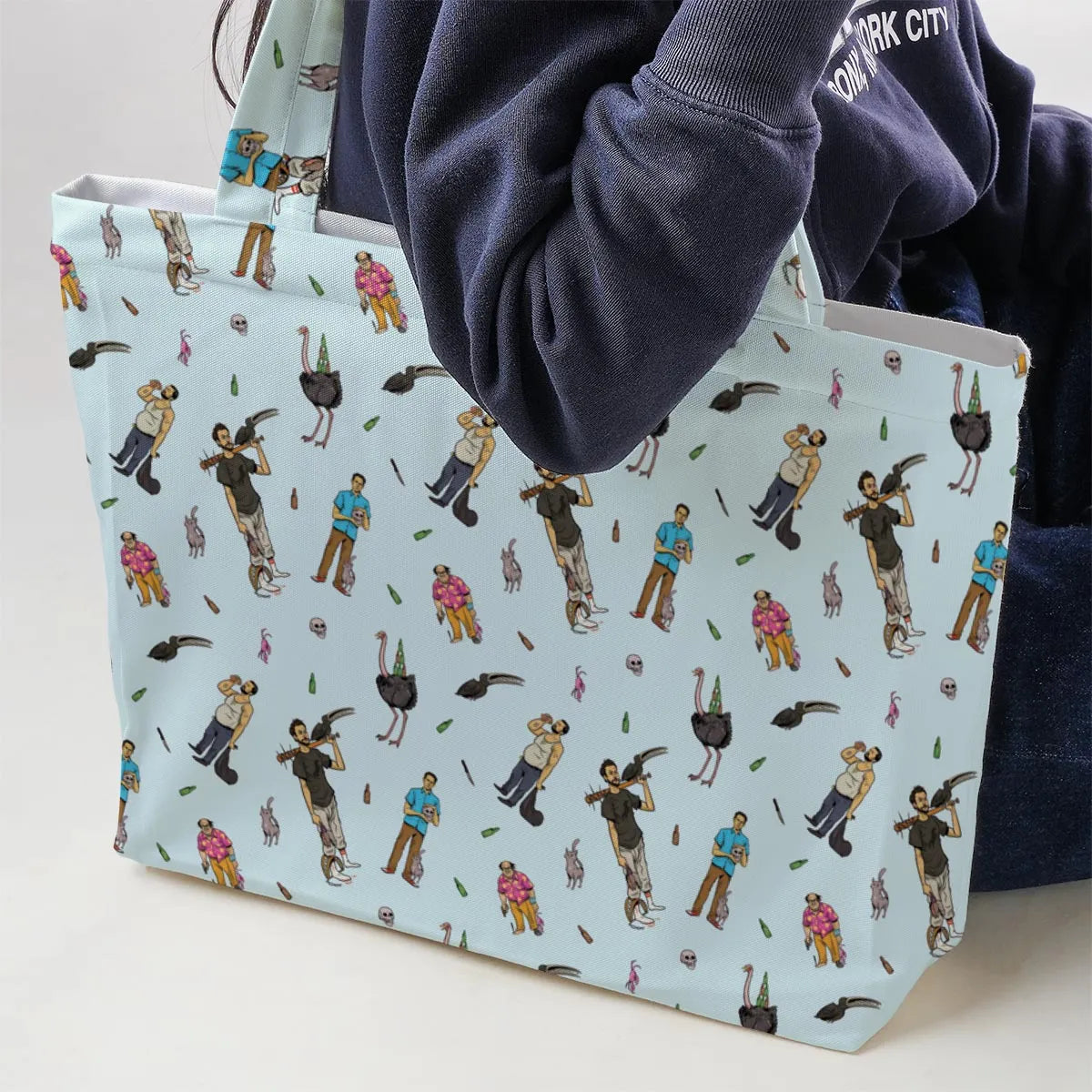 Count Duckula Characters Large Tote Bag