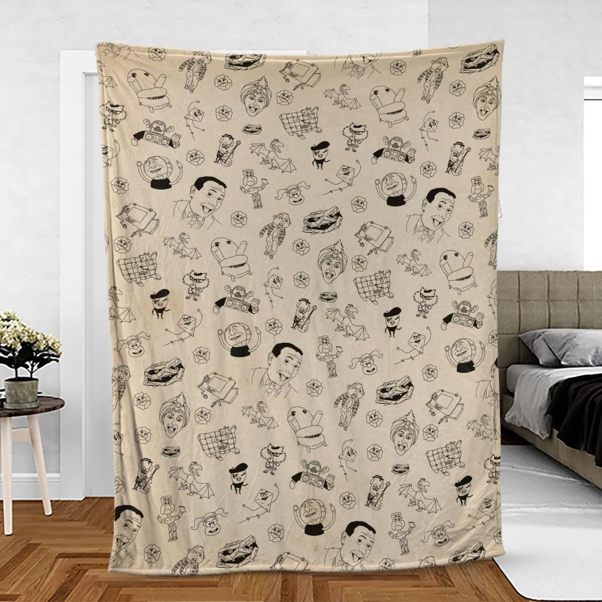Pee-Wee's Playhouse Characters Fleece Blanket