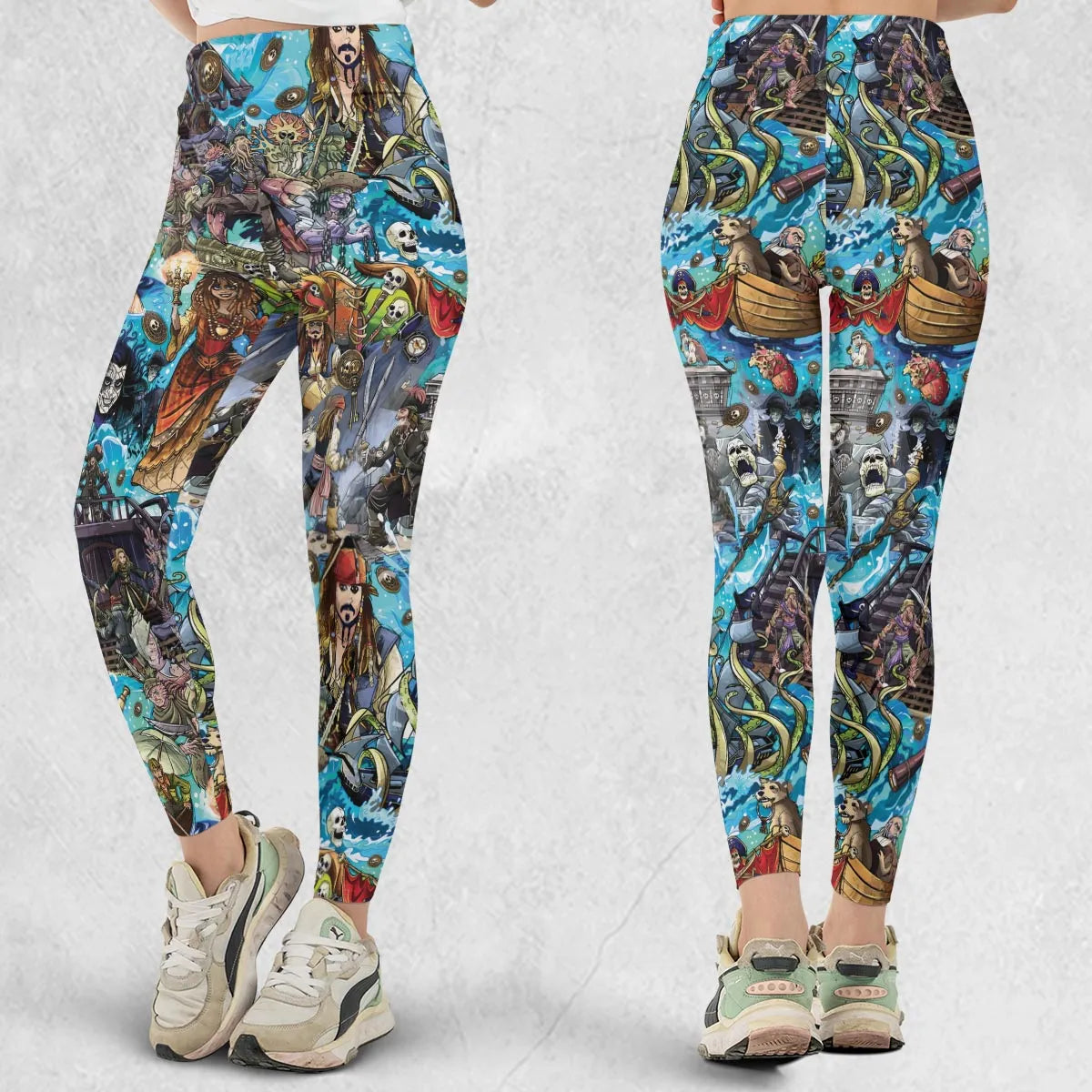 Travel And Fight Pirates of the Caribbean Legging