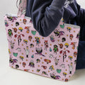 Power Puff Girls Characters Pattern Large Tote Bag