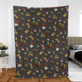 River Bottom Dr. Teeth and the Electric Mayhem Fleece Blanket