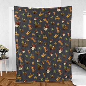 River Bottom Dr. Teeth and the Electric Mayhem Fleece Blanket
