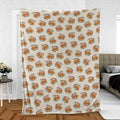 Kitten Nuggets Pattern Fleece Blanket