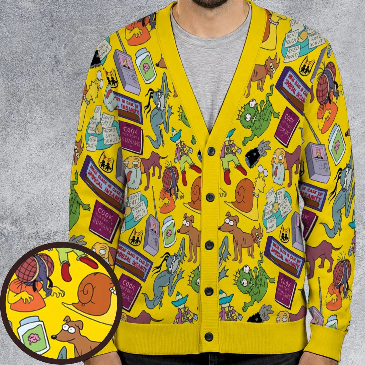 Treehouse of Horror The Simpson Cardigan