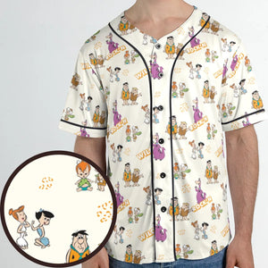 Rock'n The Flintstones Unisex Baseball Jersey