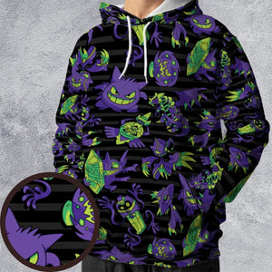 Ghost Type Pokemon Pattern All-over Print Hoodie