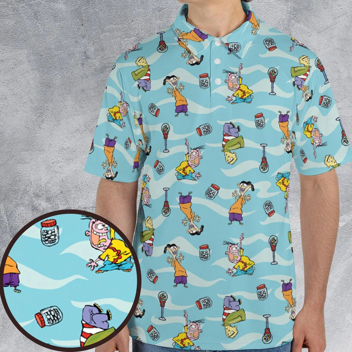 Quick Tips Regarding Ed, Edd, n Eddy Pattern AOP Men/Women Polo Shirt