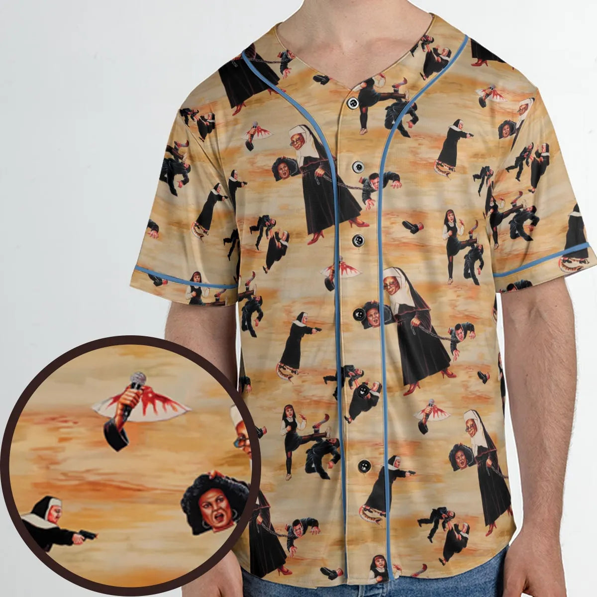 Bless You Sister Act Unisex Baseball Jersey