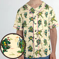TMNT Characters Weapon Pattern Unisex Baseball Jersey