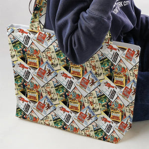 Goofy Vintage Posters Large Tote Bag