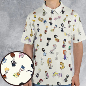 Roger persona Pop culture American Dad AOP Men/Women Polo Shirt