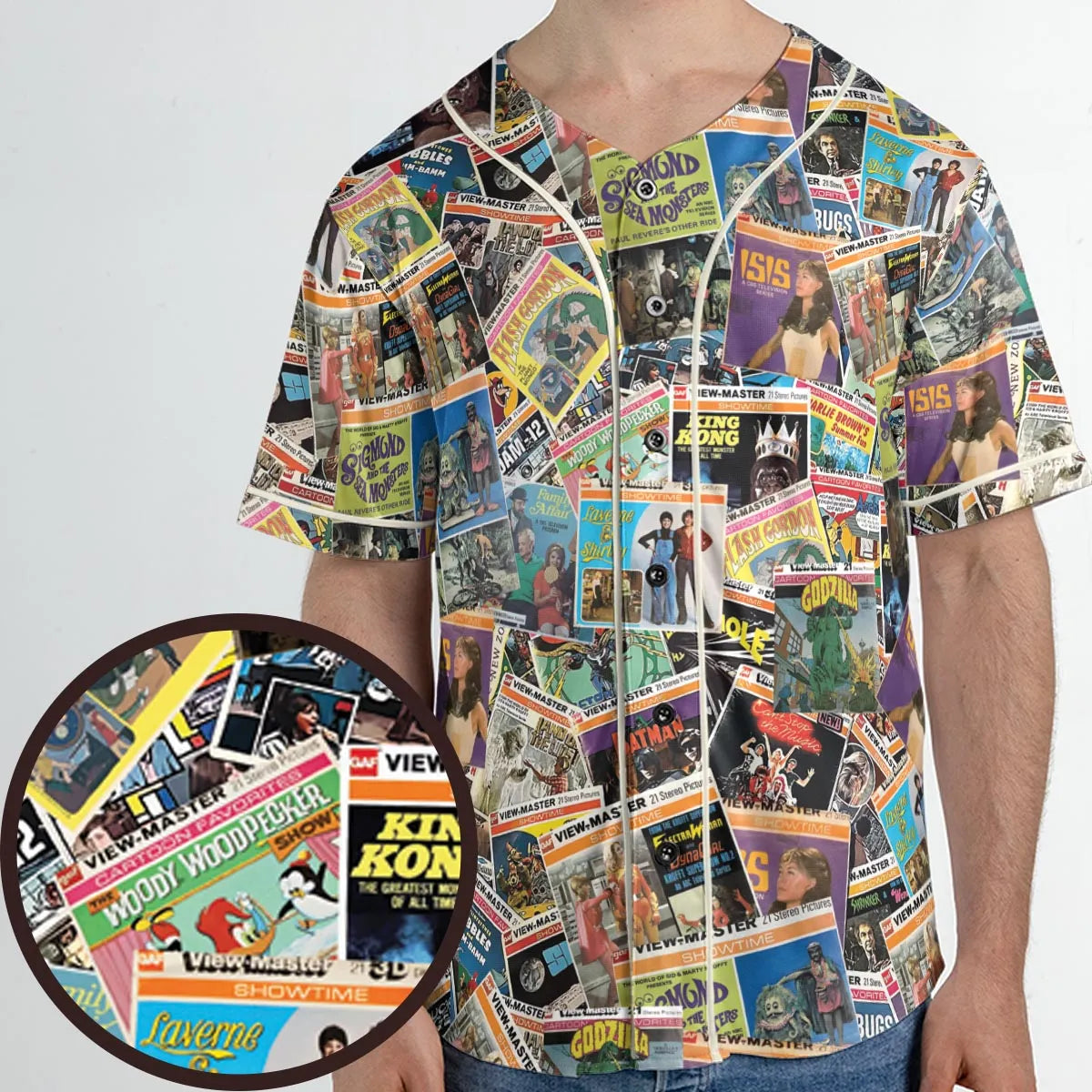 View-Master Collage Unisex Baseball Jersey