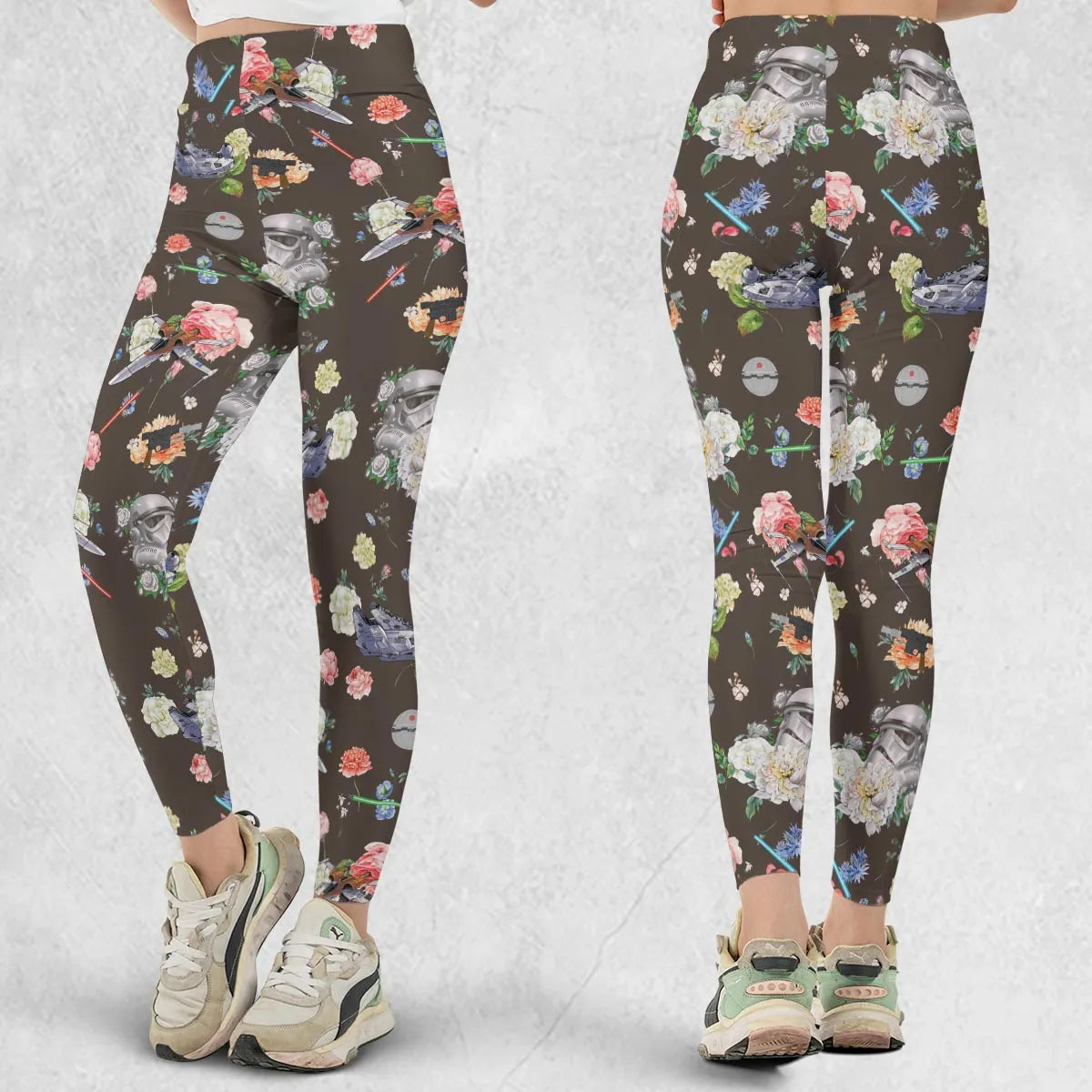 Stormtrooper Flower Vintage Pattern Legging