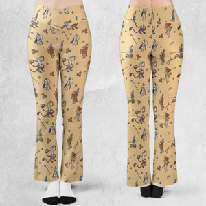 The Medieval Marginalia Killer Rabbit Monty Python Flare Leggings