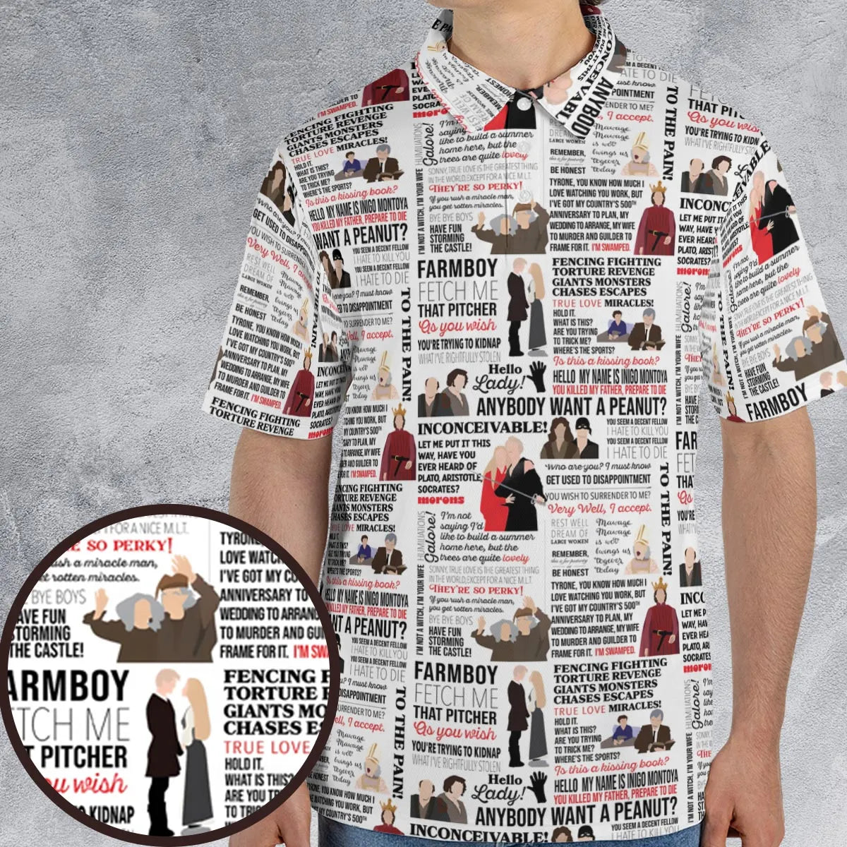 Inconceivable Quotes AOP Men/Women Polo Shirt