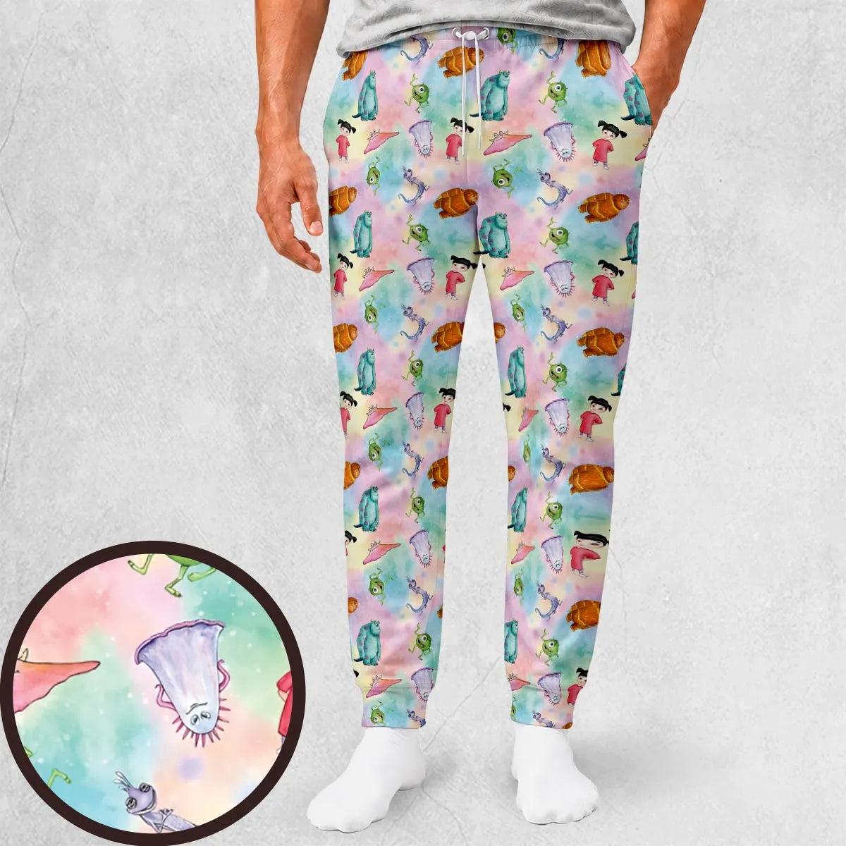Watercolor Monsters Friends Sweatpants