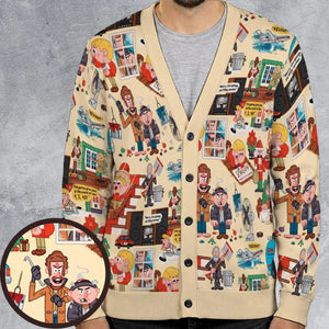 Alone for Christmas Cardigan