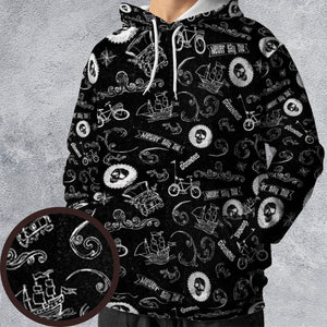 Never Say Die The Goonies Pattern All-over Print Hoodie
