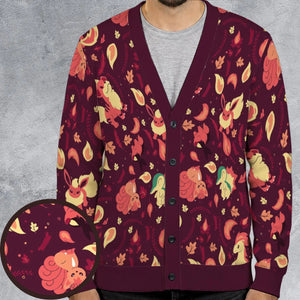 Fire Pokemon Pattern Cardigan