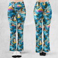 Snorlax Surfing Summer Vibes Flare Leggings