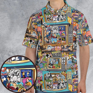 Timeless Memories of TV AOP Men/Women Polo Shirt