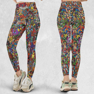 MOTU's Characters Figure Pattern He-man and The Masters of The Universe Legging