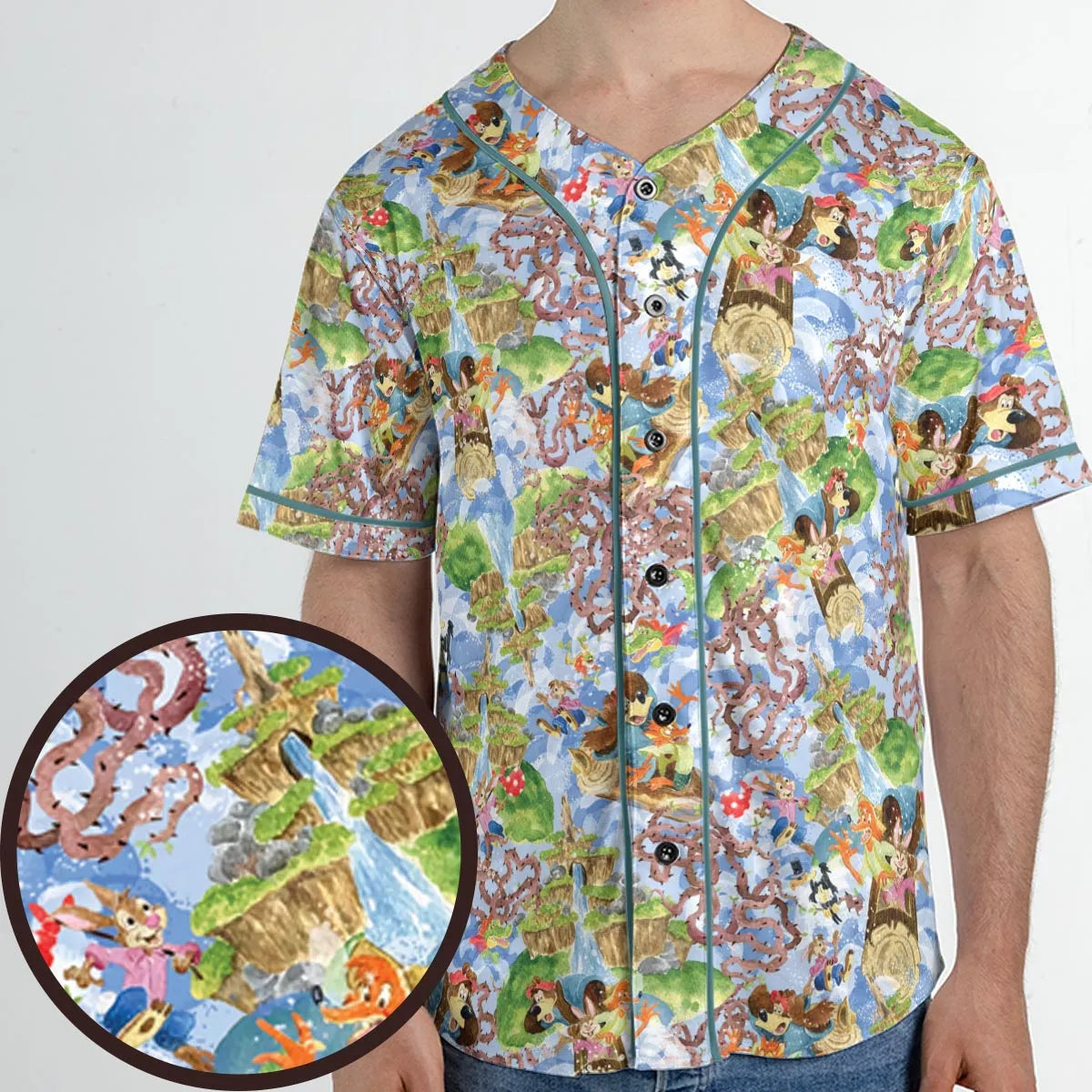 Magic Kingdom Splash Mountain Unisex Baseball Jersey