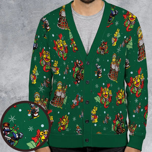 Christmas Carol Muppet Cardigan