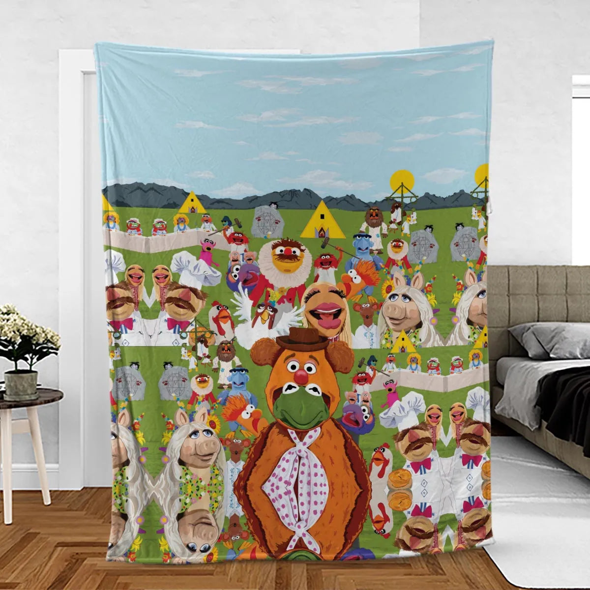 MupSommar Midsommar and The Muppet Show Fleece Blanket