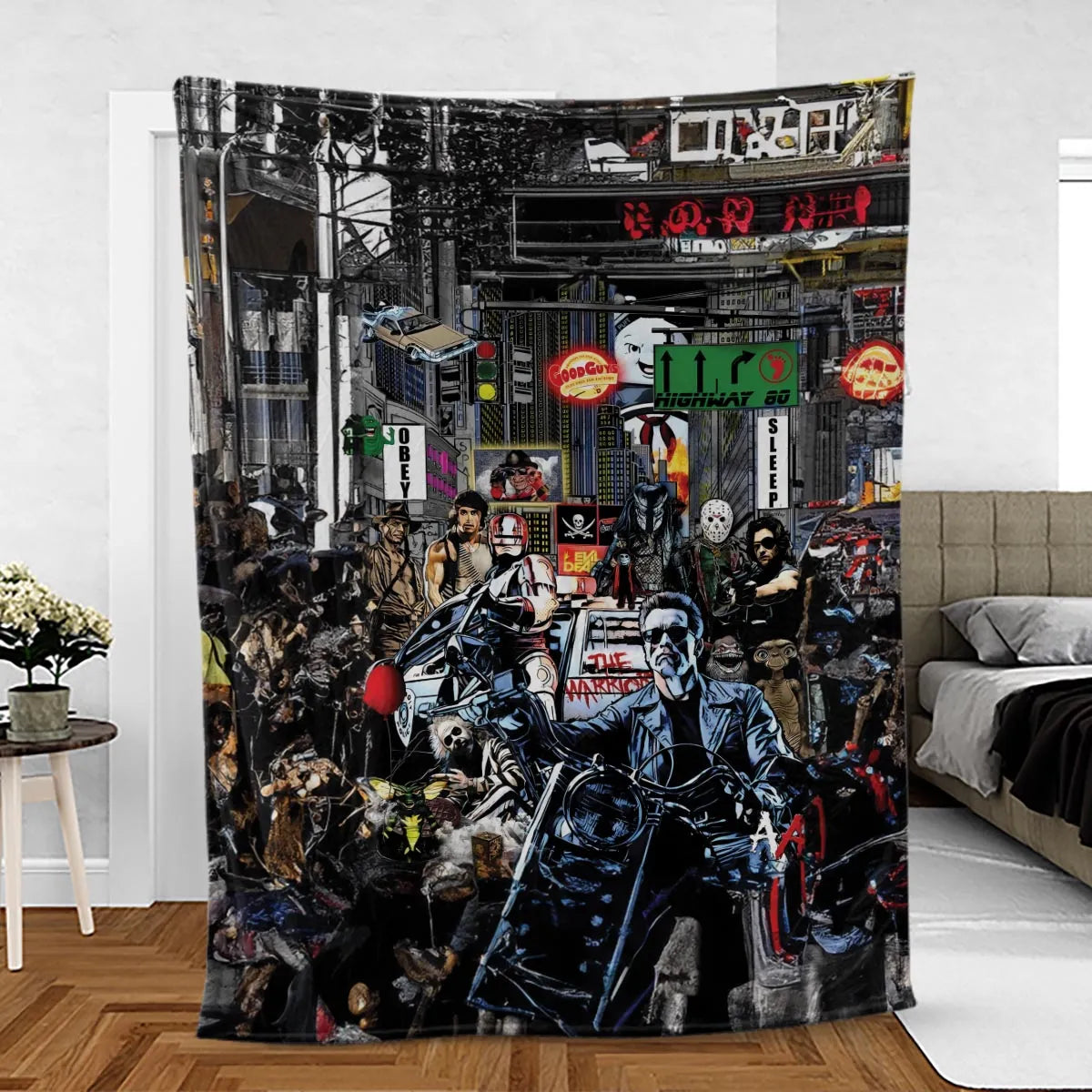 The 80s Iconic Fleece Blanket