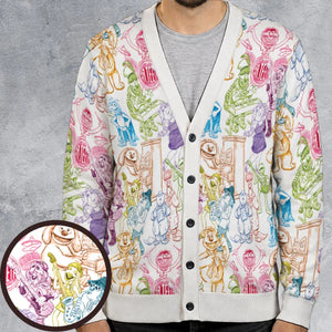 Colorful Muppets Cardigan