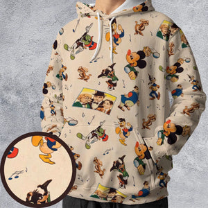 Fun And Fancy Free Characters All-over Print Hoodie