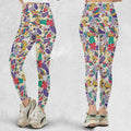 Aloha Garfield And Odie Legging