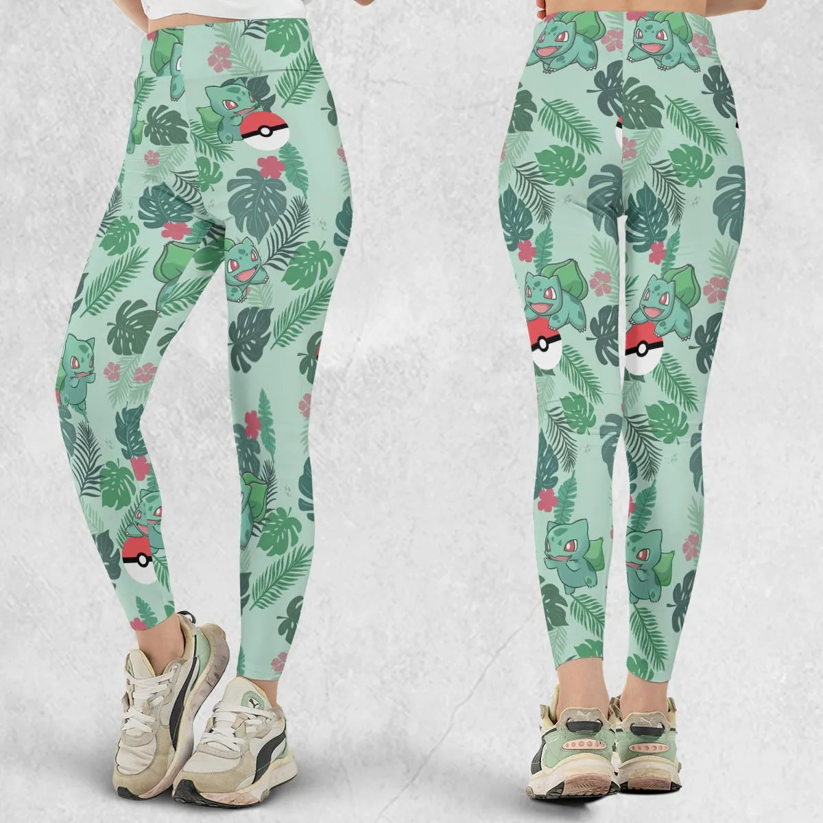 Bulbasaur Pokemon Pattern Legging