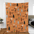 Cuss You Are Fantastic Mr. Fox Fleece Blanket