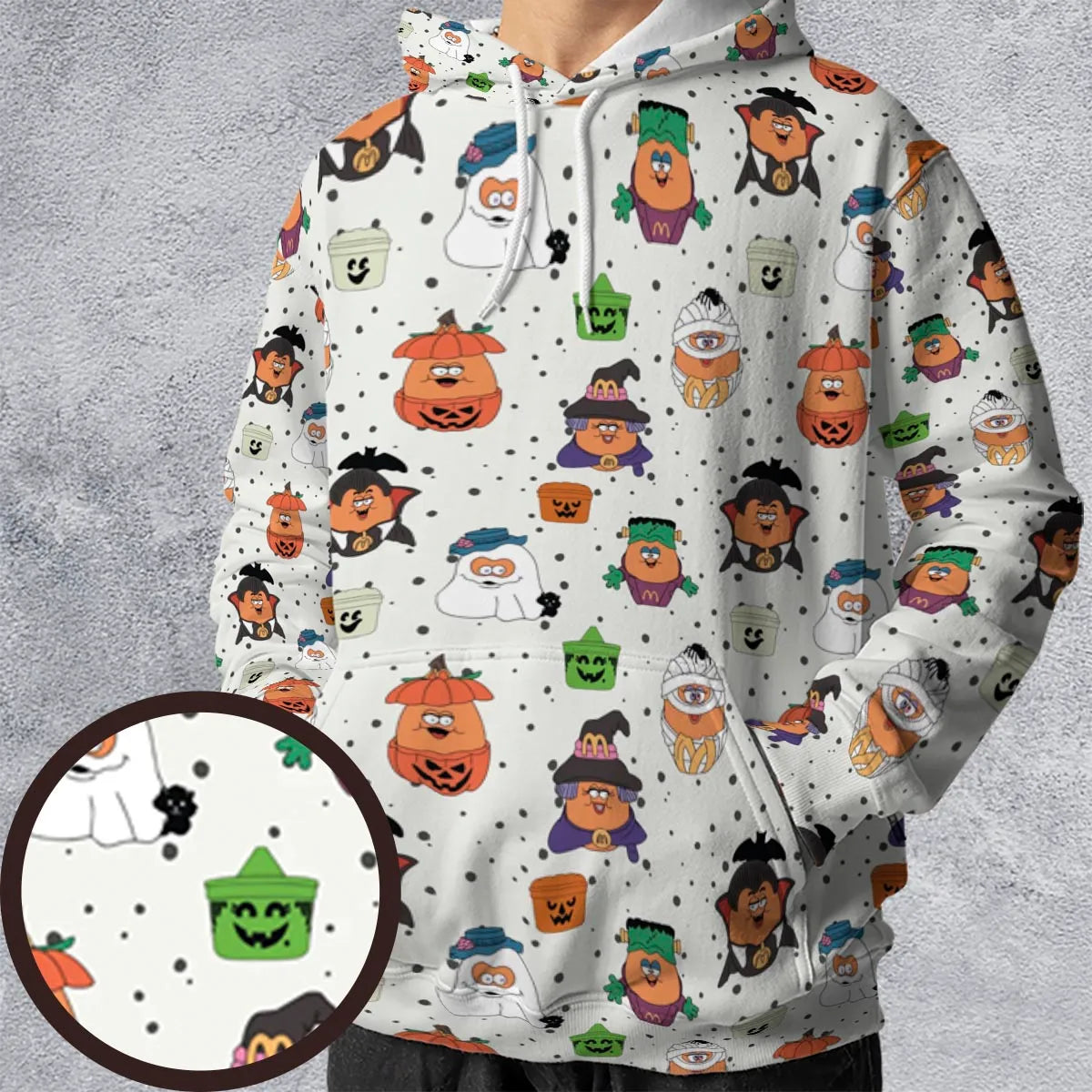 Memorable Friends McNugget Buddies Mcdonalds 1992 All-over Print Hoodie