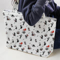 Baby Horror Characters Pattern Large Tote Bag