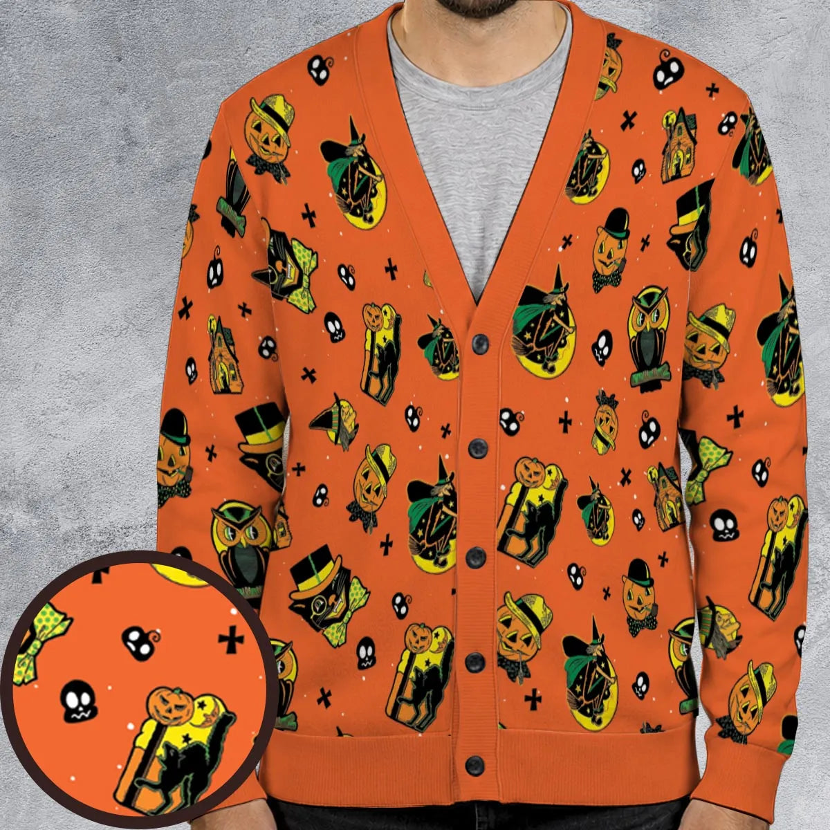 Spooky Nostalgia Decorations Cardigan
