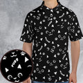 Black Cats Pattern AOP Men/Women Polo Shirt