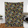 Super Mario Characters All In One Pattern Fleece Blanket
